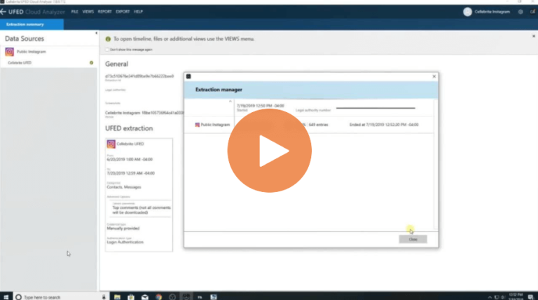 Walk-through of Cellebrite UFED Cloud from Installation to Reporting