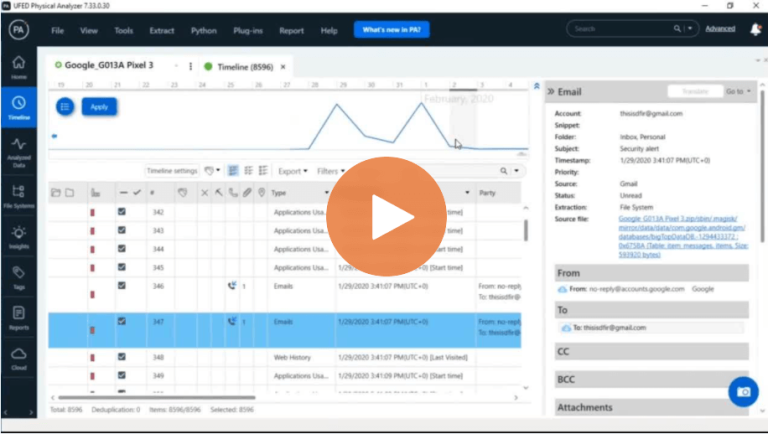 Product Updates 7.33: Cellebrite Physical Analyzer and UFED 4PC