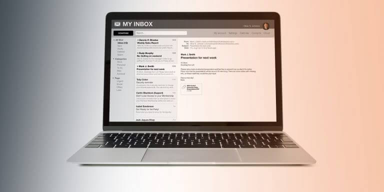 Collecting and Analyzing E-mail from a MacBook