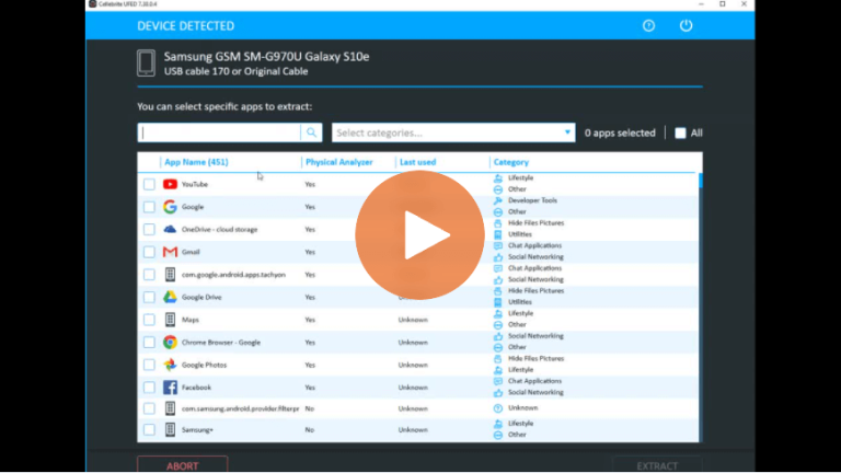 Qualcomm Live Data Collection in Cellebrite UFED: Selective File System vs. Full File System Extraction