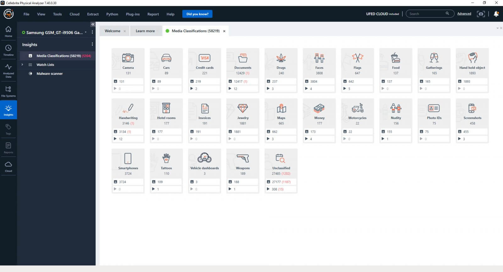 How To Use Media Classification In Cellebrite Physical Analyzer