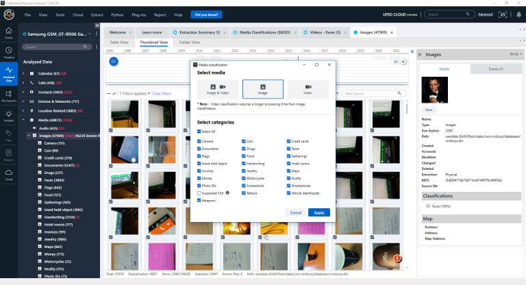 How To Use Media Classification In Cellebrite Physical Analyzer