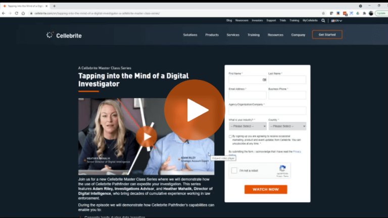 How To Find the Cellebrite Pathfinder Master Class Focusing on Investigative Analytics