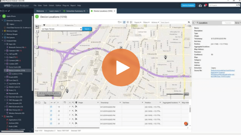 How to Find Device Locations and Different Ways to Search Results in Cellebrite Physical Analyzer