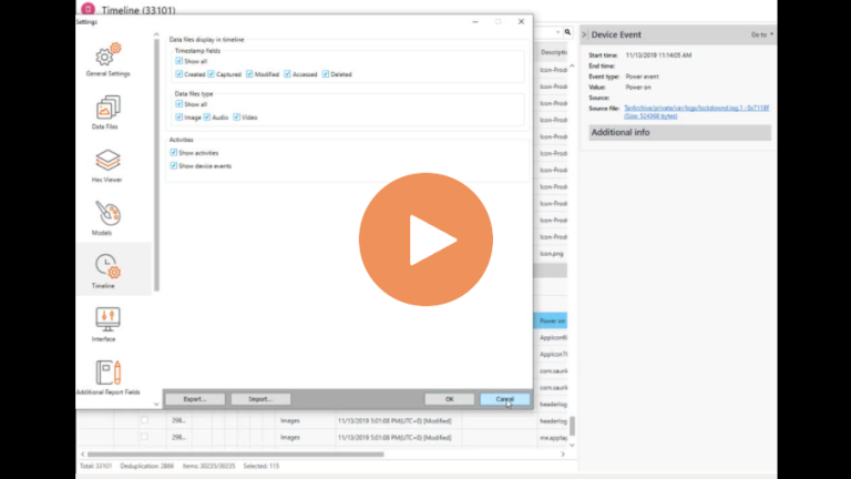 How To Use the Timeline Features in Cellebrite Physical Analyzer