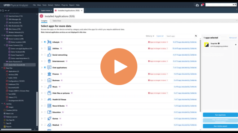 How To Use Application Insights in Cellebrite Physical Analyzer 7.30