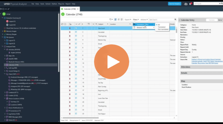 How To Use Filters and Actions in Cellebrite Physical Analyzer