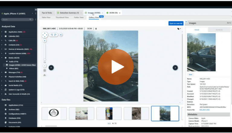 How to Use Gallery View in Cellebrite Physical Analyzer to Examine Media in Digital Investigations