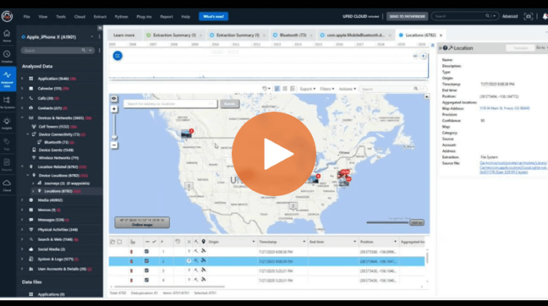 Locations: Carved in Physical Analyzer vs. Automatic Parsing During Data Collection