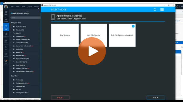 Using Cellebrite UFED or Physical Analyzer to Perform iOS Advanced Logical Extractions