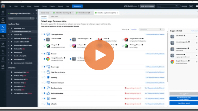 How to Find Data After Running the App Genie or the Fuzzy Model Plugin – Cellebrite Physical Analyzer