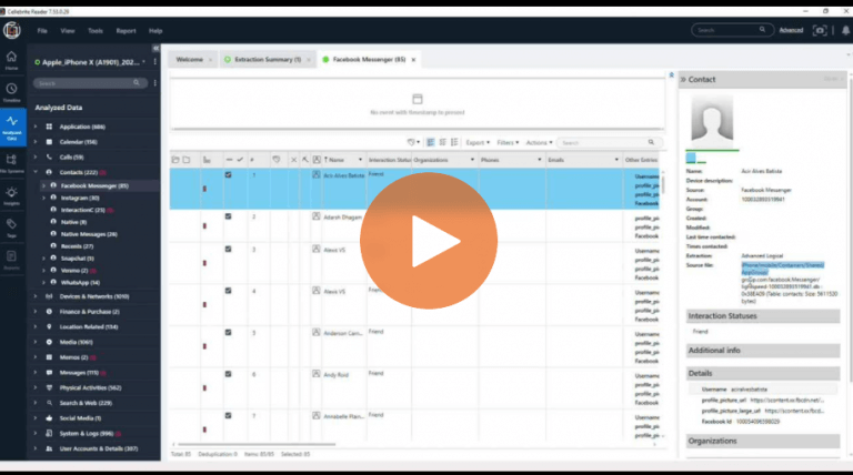 Cellebrite Reader Overview – Evidence Review Software