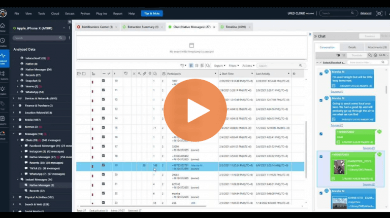 How to Filter Chat Conversations to Find Specific Information in Cellebrite Physical Analyzer