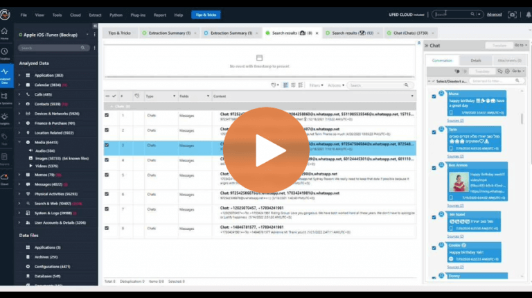 How To Search Messages For Emojis of Interest in a Forensic Image during a Digital Investigation