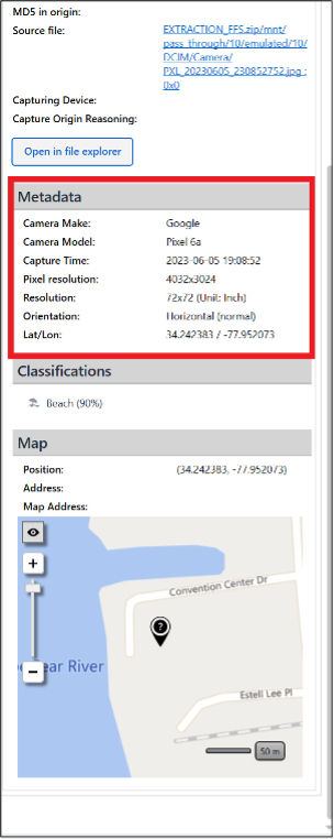 location data in phone