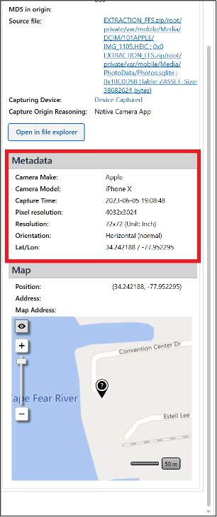 location data on phone