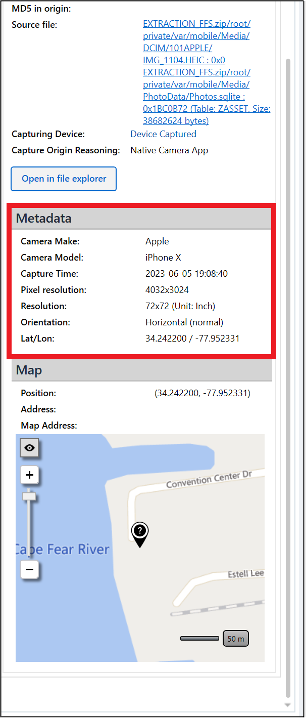 location data on phone