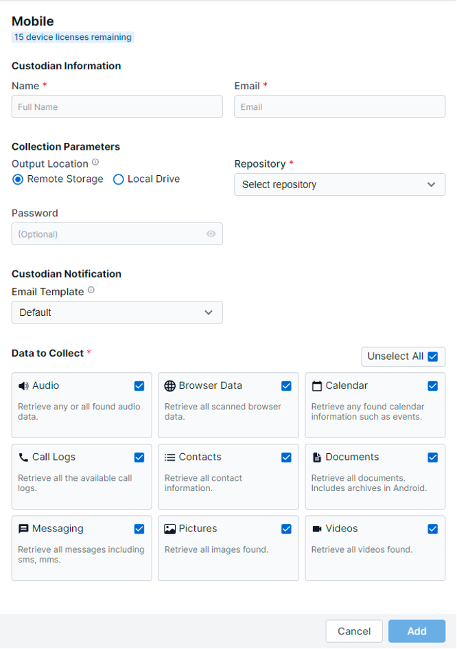 End Point Inspector Mobile