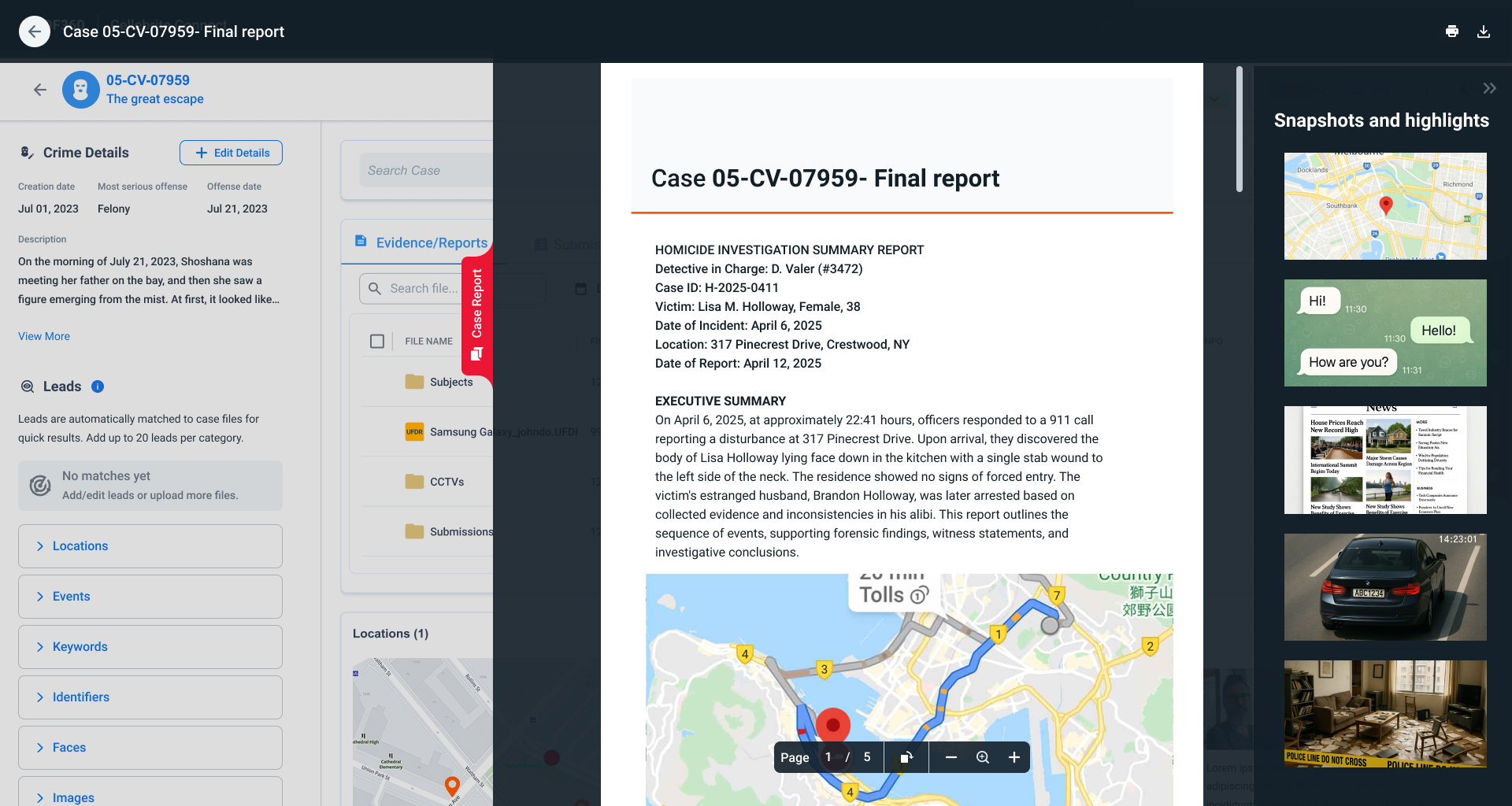 Courtroom-Ready Reports